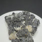 Dark lustrous sphalerite crystals with fluorite and quartz from Rodderup Mine, Cumberland, England