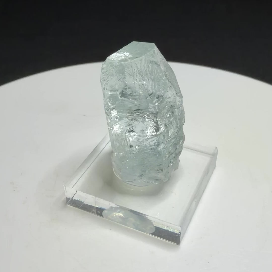 Pale blue aquamarine crystal from Shigar Valley, Gilgit-Baltistan, Pakistan