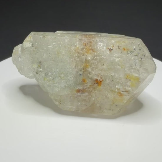 Natural colorless topaz crystal from Minas Gerais, Brazil