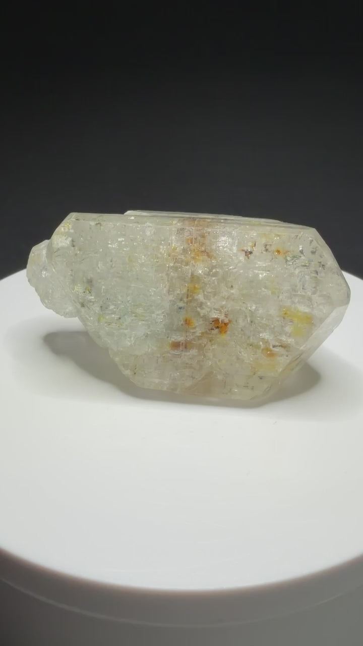 Natural colorless topaz crystal from Minas Gerais, Brazil