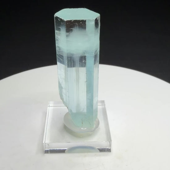 Transparent pale blue aquamarine crystal from Shigar Valley, Gilgit-Baltistan, Pakistan
