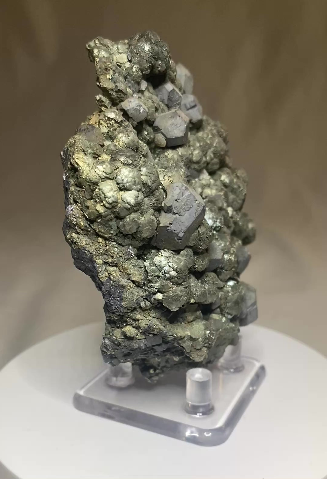 Galena on Marcasite, Buick Mine (Amax Mine; Moloc Mine), Bixby, Missouri