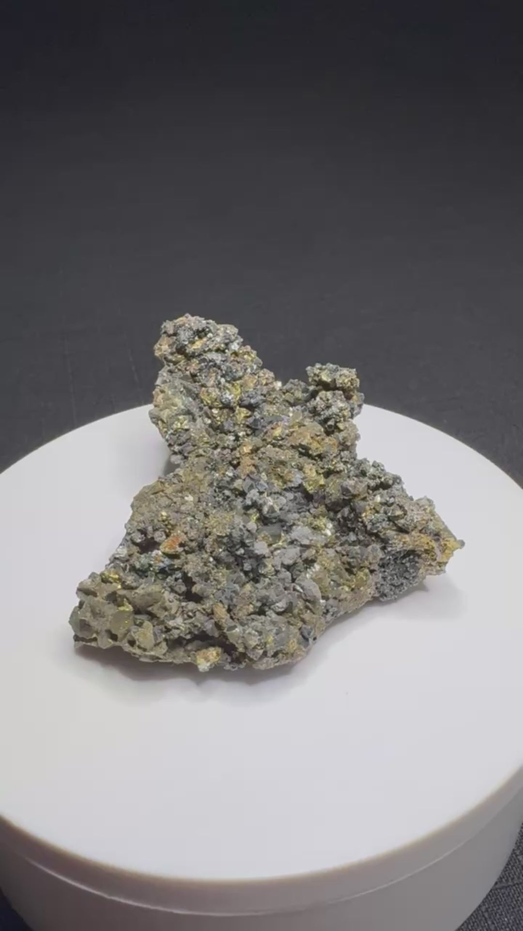 Freibergite with pyrite from Eagle Mine, Gilman, Colorado, USA