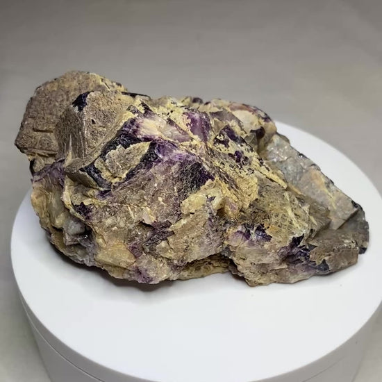 Fluorite ("Blue John"), Treak Cliff Caverns, Castleton, England