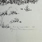 Close-up of the P. J. Williams signature and date ’73 on the Anstruther Lake drawing.