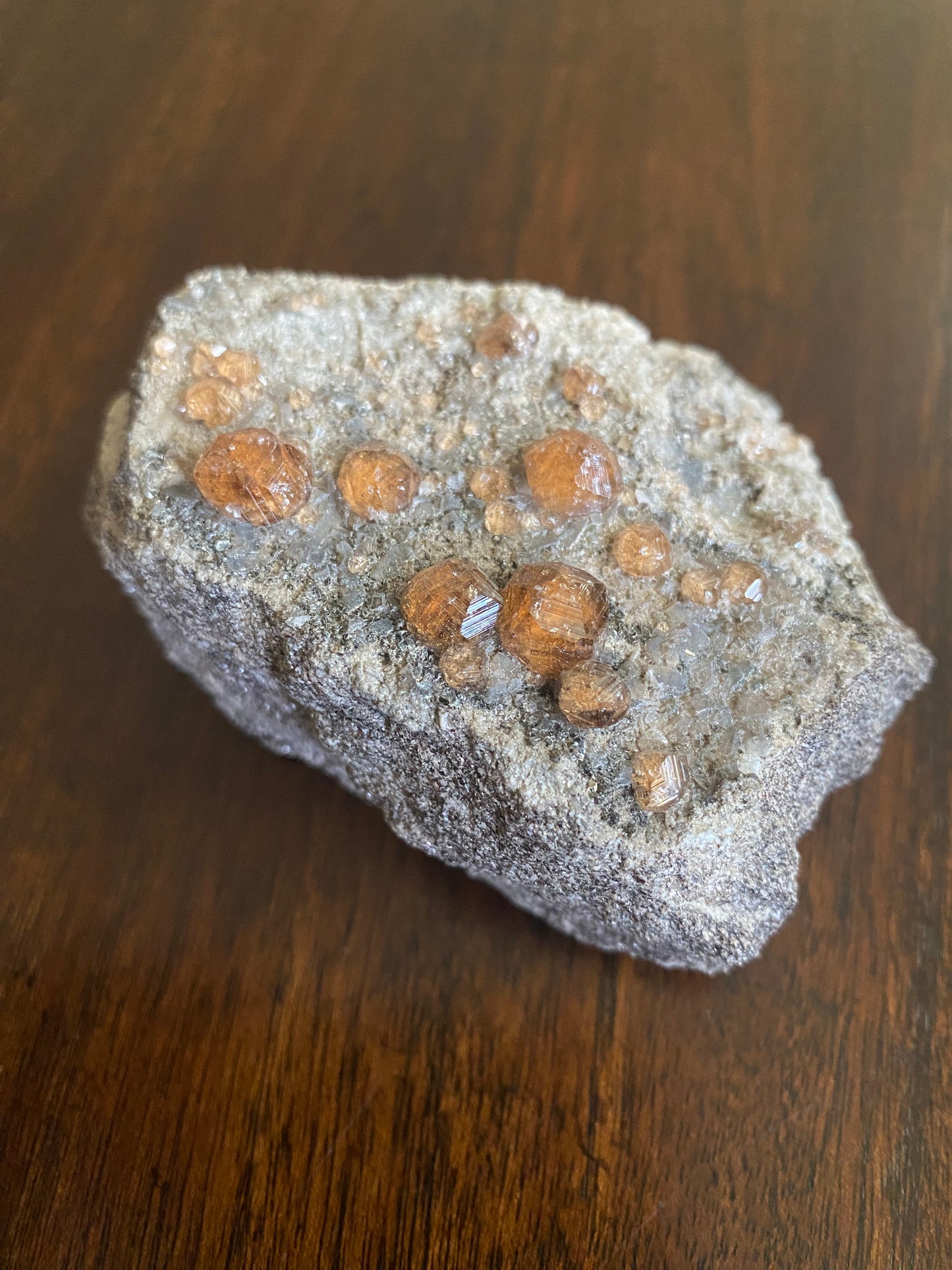 Hessonite garnets, Jefferey Mine, Asbestos, Quebec, Canada