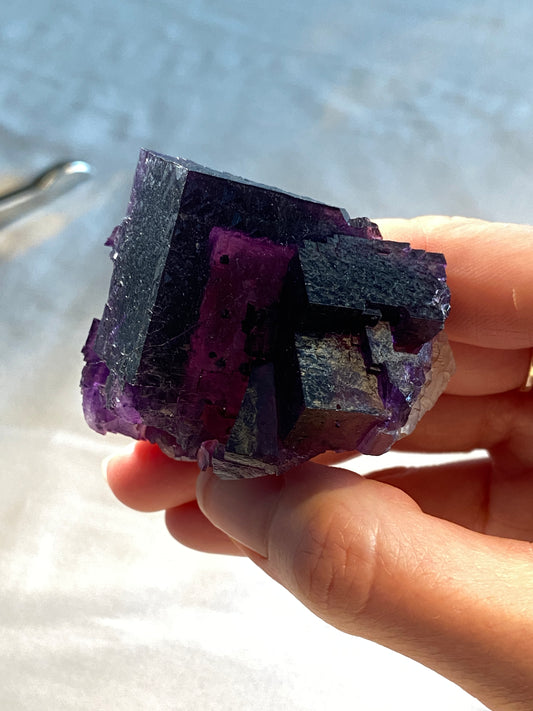 Fluorite, Crystal Victory Mine, Illinois