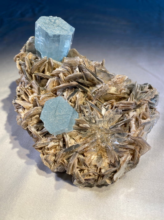 Aquamarine in Muscovite, Shigar, Pakistan