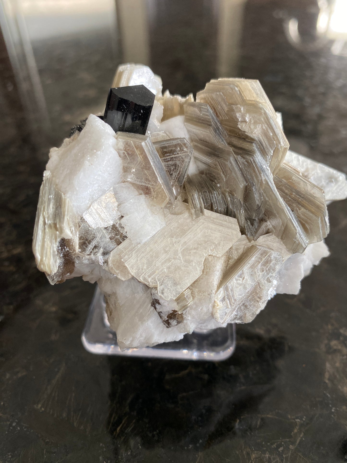 Tourmaline and Muscovite crystals, Shigar, Pakistan