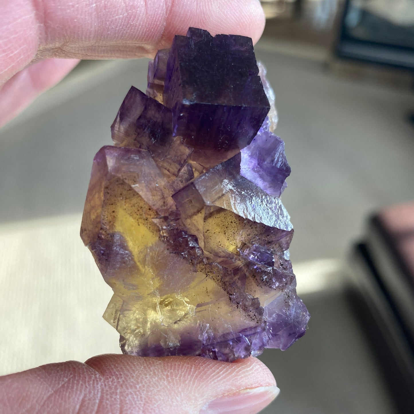 Fluorite, Crystal Victory Mine, Illinois